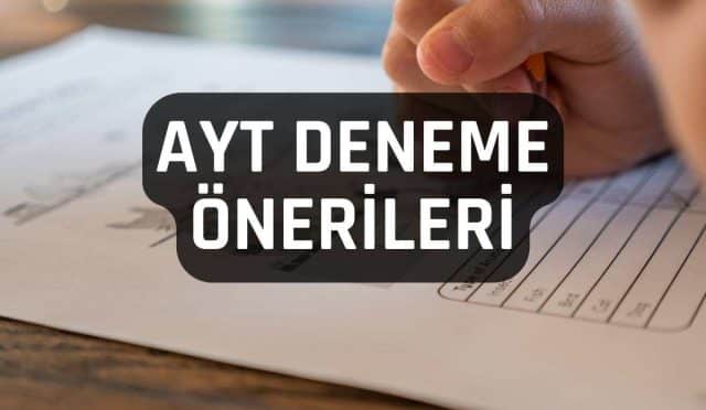 ayt deneme önerileri