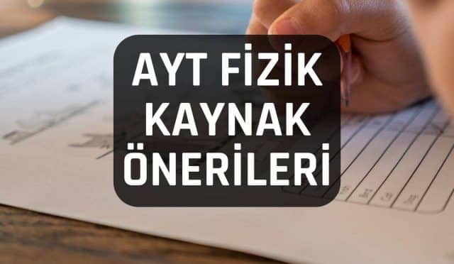 ayt fizik kaynak önerisi