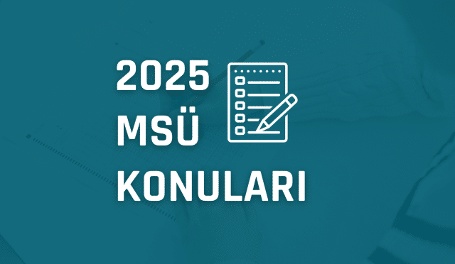 MSÜ Konuları